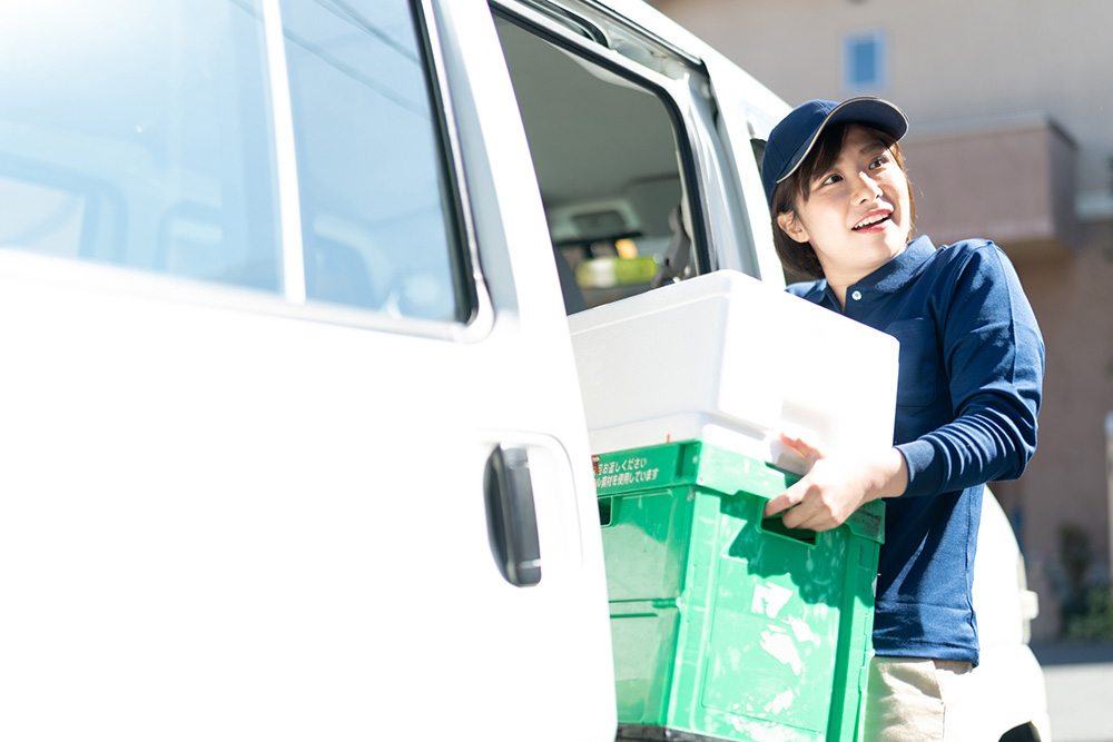 ウララファームの自社運送（関東圏のみ）